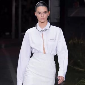 AUTHENTIC OFF-WHITE long sleeve croped button down
